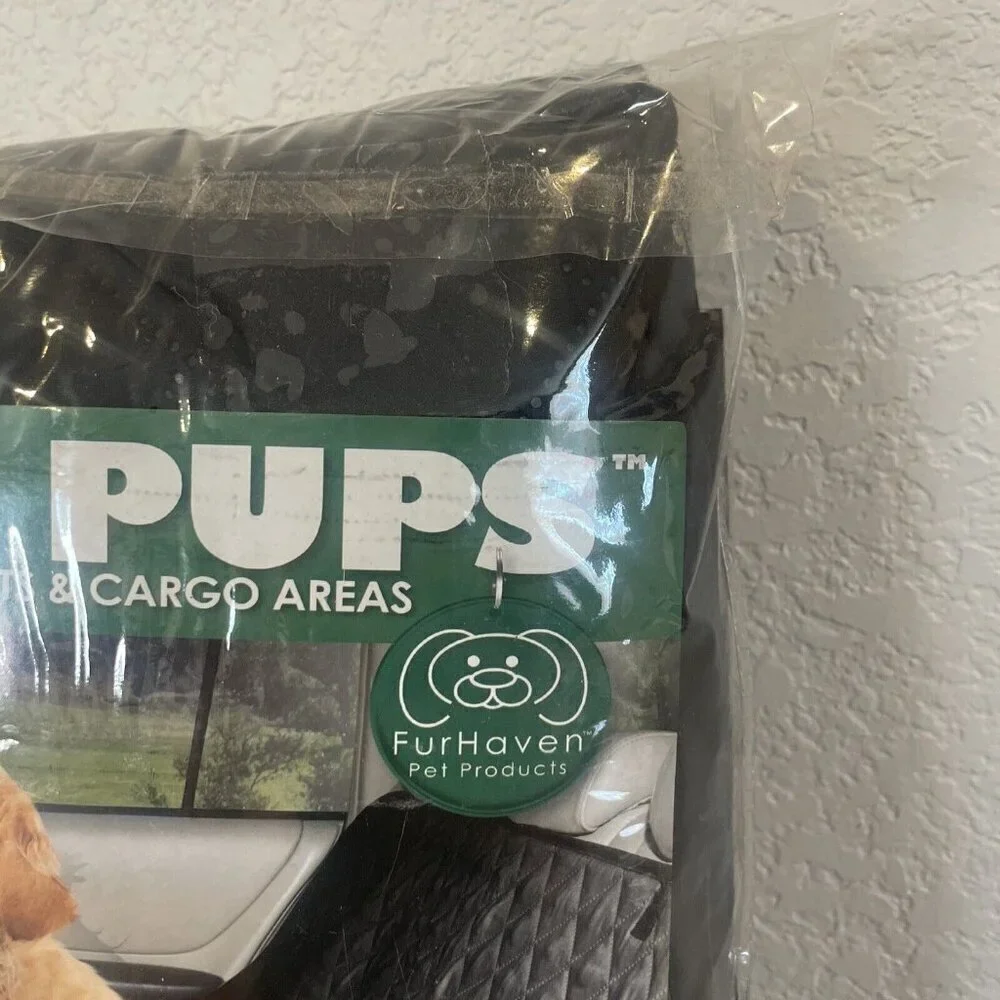 New FurHaven Travel Pup Poly Car Seat Cover Vehicle Protector Bench Seat & Cargo